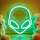 Elevate Your Space: Alien Shape LED Neon Sign for Trendy Home Decor, Cool Office Ambiance, and Unique Bar Atmosphere
