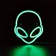 Alienkopf LED-Neonschild für Gaming Zimmer