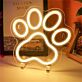 Pfotenabdruck LED-Neonschild Wohnzimmer Kinderzimmer