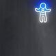Astronaut Figur LED-Neonschild für Gamingzimmer und Bar