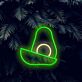 Avocadohälfte LED-Neonschild Küche Restaurant
