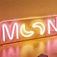 Brighten Up Your Nights: Perfect for Home Decor, Romantic Evenings, and Vibrant Parties with Back Plate LED Neon Moon LED Neon Sign.