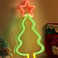 Weihnachtsbaum mit Stern LED-Neonschild Wohnzimmer Weihnachtsdekoration