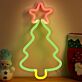 Weihnachtsbaum mit Stern LED-Neonschild Wohnzimmer Weihnachtsdekoration