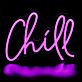 Chill LED-Neonschild Wohnzimmer Bar