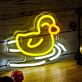 Gummiente LED-Neonschild für Kinderzimmer Badezimmer