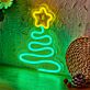 Weihnachtsbaum mit Stern LED-Neonschild Wohnzimmer Weihnachtsdeko
