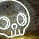 Schädel Symbol LED-Neonschild für Bar und Gaming