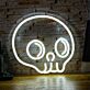 Schädel Symbol LED-Neonschild für Bar und Gaming
