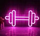 Hantel LED-Neonschild für Fitnessstudio und Home Gym