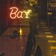 Bar LED-Neonschild mit Cocktailglas