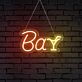 Bar LED-Neonschild mit Cocktailglas