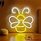Biene LED-Neonschild für Kinderzimmer und Wohnzimmer