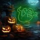 Geisterfigur LED-Neonschild für Halloween Party