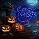 Geisterfigur LED-Neonschild für Halloween Party