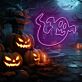 Geisterfigur LED-Neonschild für Halloween Party