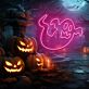 Geisterfigur LED-Neonschild für Halloween Party