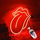 Brighten Up Your Bar, Office, or Studio Ambiance with the Captivating Glow of the Big Tongue LED Neon Sign