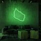 Inselumriss LED-Neonschild Wohnzimmer Büro