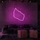 Inselumriss LED-Neonschild Wohnzimmer Büro