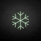 Schneeflocke LED-Neonschild Winterdekoration Wohnzimmer