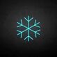 Schneeflocke LED-Neonschild Winterdekoration Wohnzimmer