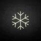 Schneeflocke LED-Neonschild Winterdekoration Wohnzimmer