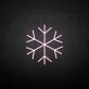 Schneeflocke LED-Neonschild Winterdekoration Wohnzimmer