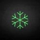 Schneeflocke LED-Neonschild Winterdekoration Wohnzimmer