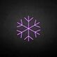 Schneeflocke LED-Neonschild Winterdekoration Wohnzimmer