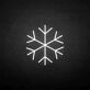 Schneeflocke LED-Neonschild Winterdekoration Wohnzimmer