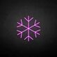 Schneeflocke LED-Neonschild Winterdekoration Wohnzimmer