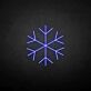Schneeflocke LED-Neonschild Winterdekoration Wohnzimmer