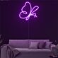 Brighten Your Space: Butterfly Wall Decor LED Neon Sign - Perfect for Home, Office, Weddings, and Celebratory Events.