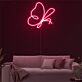 Schmetterling LED-Neonschild für Wohnzimmer Schlafzimmer