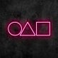 Kreis Dreieck Quadrat Symbole LED-Neonschild für Gamingzimmer Wohnzimmer