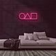Kreis Dreieck Quadrat Symbole LED-Neonschild für Gamingzimmer Wohnzimmer