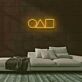 Kreis Dreieck Quadrat Symbole LED-Neonschild für Gamingzimmer Wohnzimmer