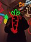 Karotte LED-Neonschild für Restaurant Küche