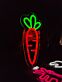 Karotte LED-Neonschild für Restaurant Küche