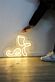 sitzende Katze LED-Neonschild für Wohnzimmer und Kinderzimmer