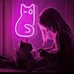Zwinkernde Katze LED-Neonschild