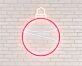 Bring festive cheer to your home, office, or holiday party with the Christmas Bauble LED Neon Sign.