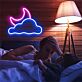 Mond und Wolke LED-Neonschild für Wohnzimmer oder Kinderzimmer