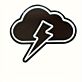 Wolke mit Blitz LED-Neonschild Schlafzimmer Wohnzimmer