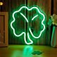 Vierblattkleeblatt LED-Neonschild Wohnzimmer Bar
