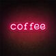 coffee LED-Neonschild für Café und Küche