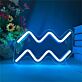 Wassermann Sternzeichen Symbol LED-Neonschild für Wohnzimmer Schlafzimmer