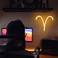 Widder Sternzeichen Symbol LED-Neonschild Wohnzimmer Schlafzimmer