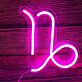 Steinbock Sternzeichen Symbol LED-Neonschild für Wohnzimmer Schlafzimmer